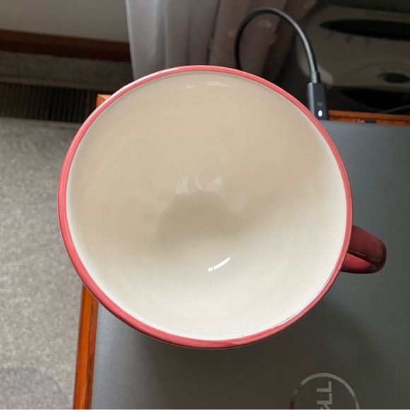 Anthropologie Nathalie Lete Titania Embossed Flowers Heart Love Mug - Picture 3 of 7